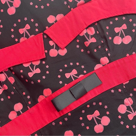 Collectif l 14 Retro 50s Novelty Cherries Stars Halter Rockabilly Pinup Dress - Picture 9 of 15